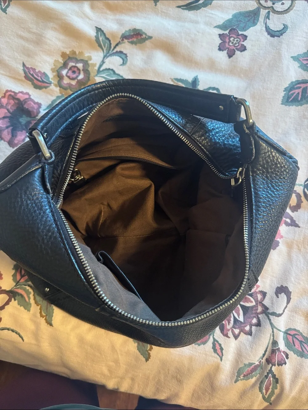 Cole Haan Black Leather Hobo Bag - Picture 2 of 3